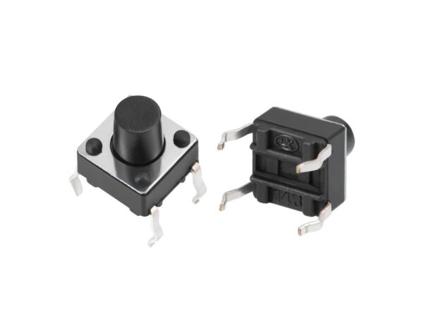 سوئیچ 6x6x7mm مشکی - کلید فشاری با کیفیت بالا